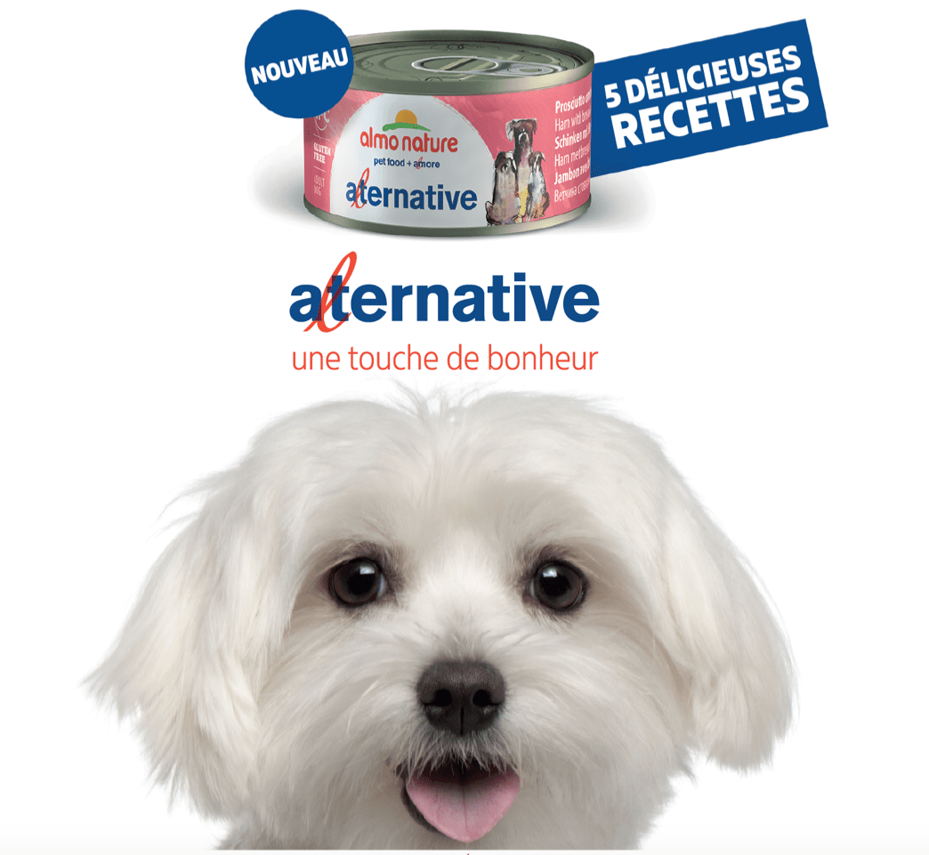 La qualité aLternative est maintenant disponible en boite de conserve pour vos chiens.